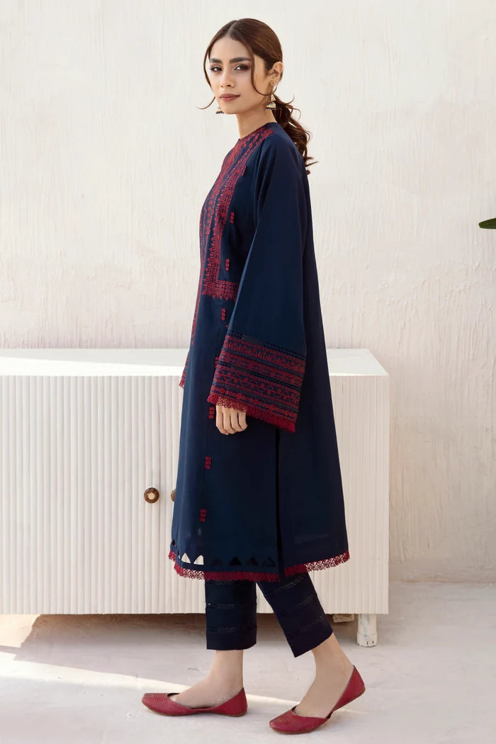 BP-1005 Embroidered Lawn 3 Piece Suit | Unstitched Summer Collection