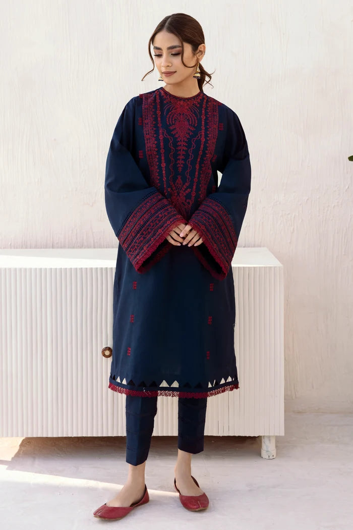 BP-1005 Embroidered Lawn 3 Piece Suit | Unstitched Summer Collection