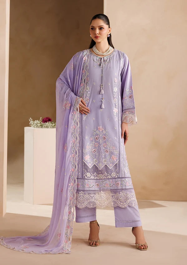 BP-1014 Collection – Purple Ash Embroidered Lawn Unstitched 3 Piece Suit