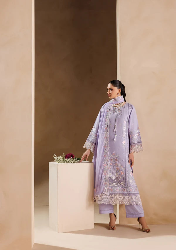 BP-1014 Collection – Purple Ash Embroidered Lawn Unstitched 3 Piece Suit