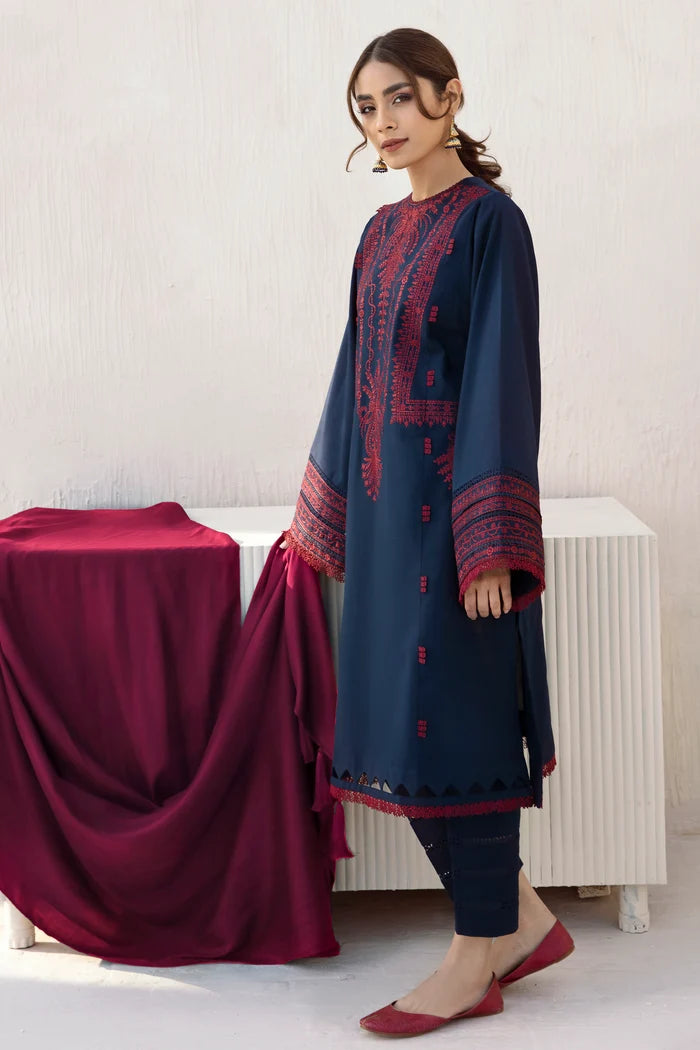 BP-1005 Embroidered Lawn 3 Piece Suit | Unstitched Summer Collection