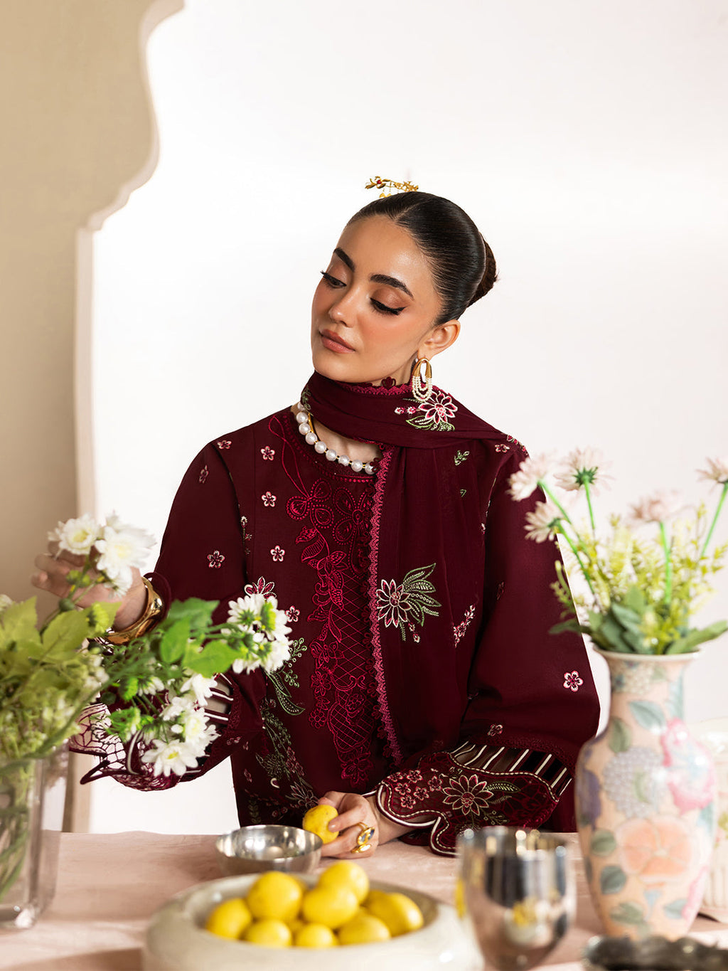 BP-1013 Luxury Lawn Unstitched 3 Piece Suit