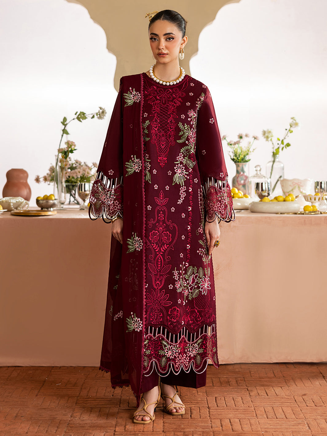 BP-1013 Luxury Lawn Unstitched 3 Piece Suit