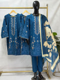 BP-1031 Dhanak 3-Piece Ready-to-Wear Ladies Suit with Printed Dupatta
