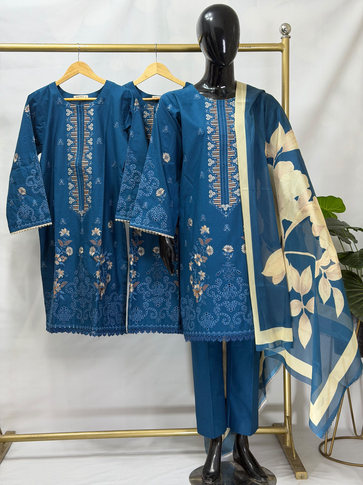 BP-1031 Dhanak 3-Piece Ready-to-Wear Ladies Suit with Printed Dupatta