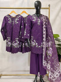 BP-1029 Dhanak 3-Piece Ready-to-Wear Ladies Suit with Printed Dupatta