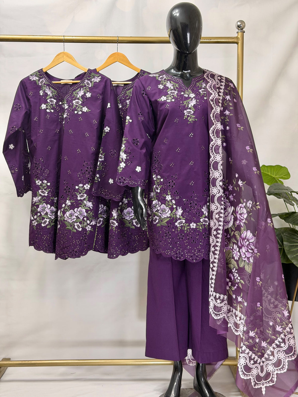 BP-1029 Dhanak 3-Piece Ready-to-Wear Ladies Suit with Printed Dupatta