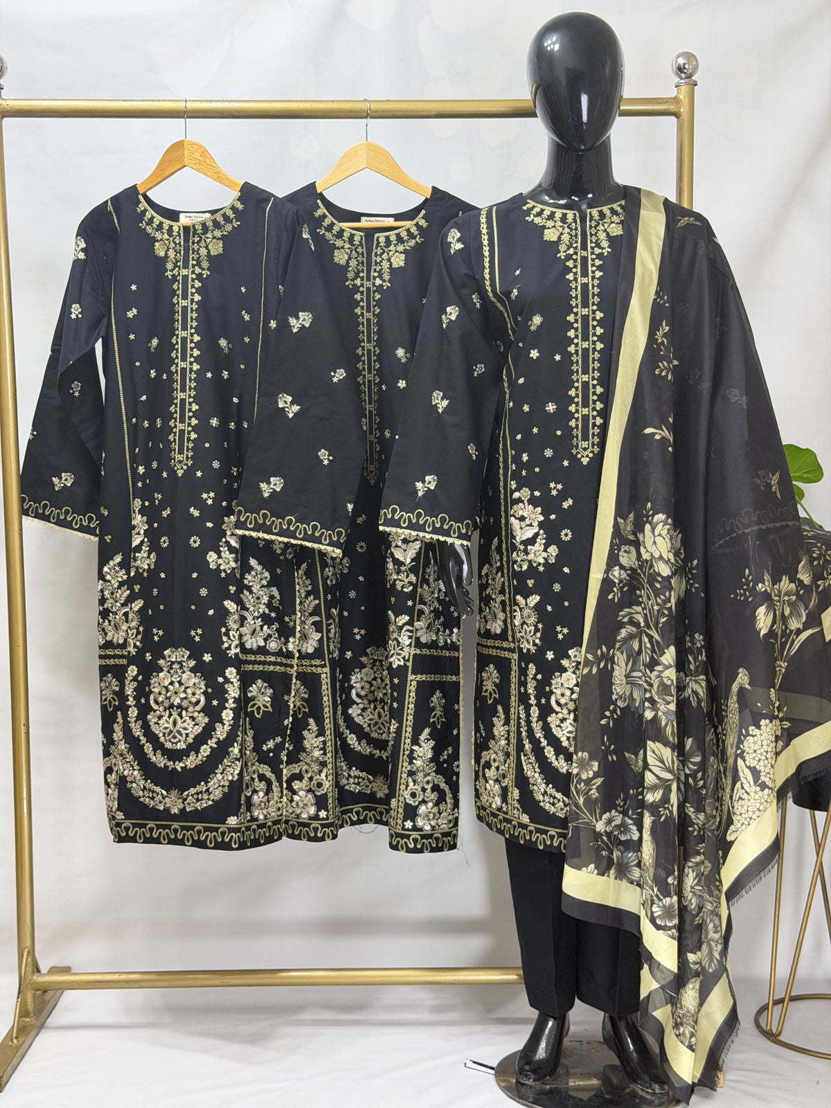 BP-1026 Dhanak 3-Piece Ready-to-Wear Ladies Suit with Printed Dupatta