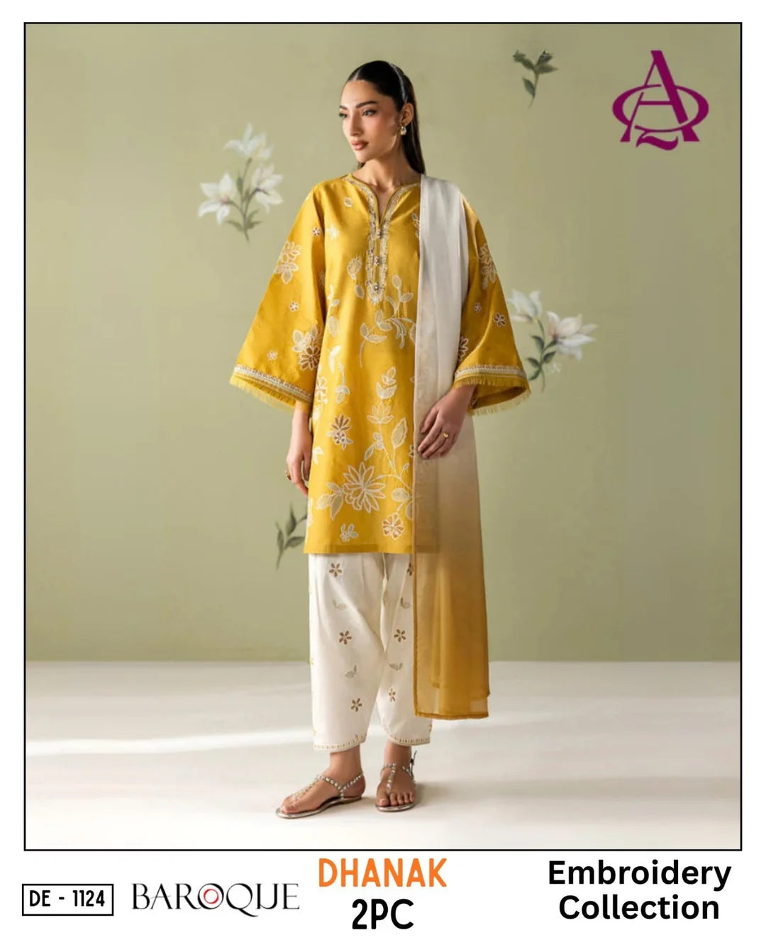 BP-1019 Premium Dhanak Winter Collection 2026 – Unstitched Embroidered 2 Piece Suit